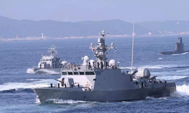 美国知名军事网评选的,全球海军实力最强的五个国家第五名：日本虽然嘴上说是自卫