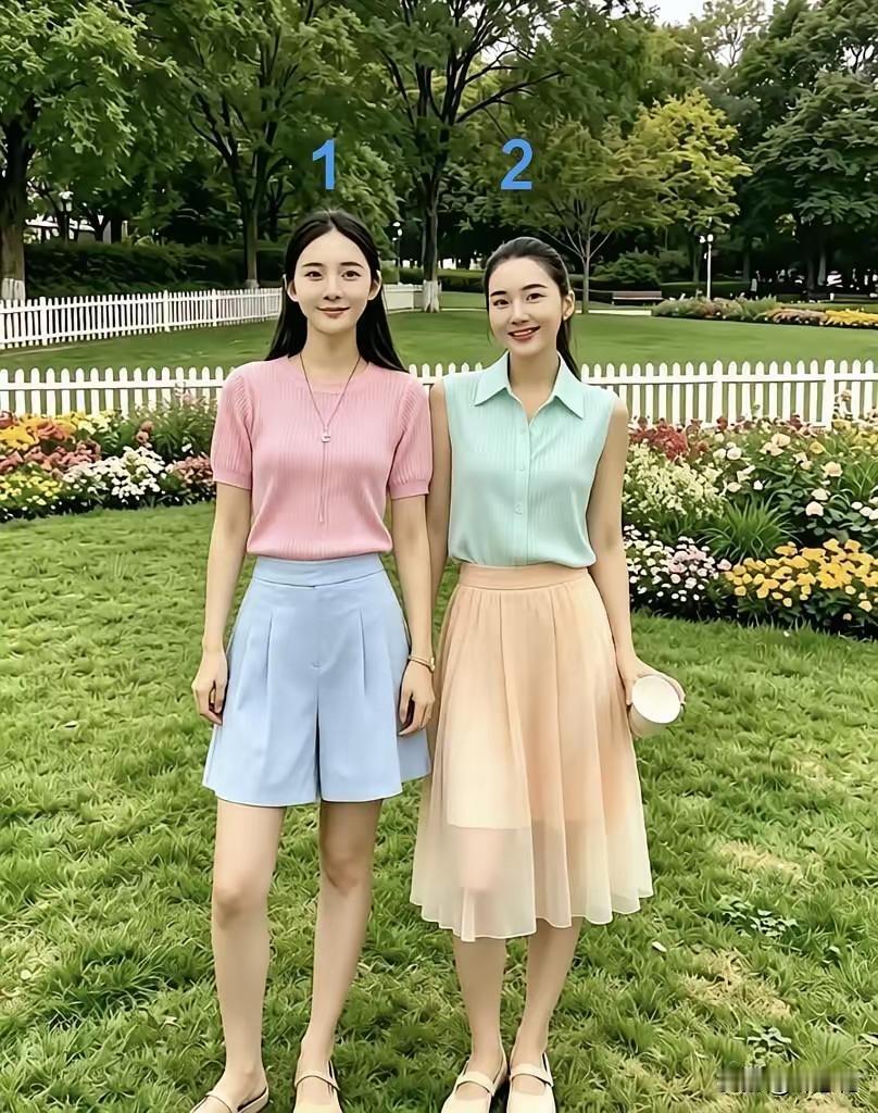 母女同框出镜，两人整整相差20岁，眉眼神态高度相似，看着宛如一对双胞胎。岁