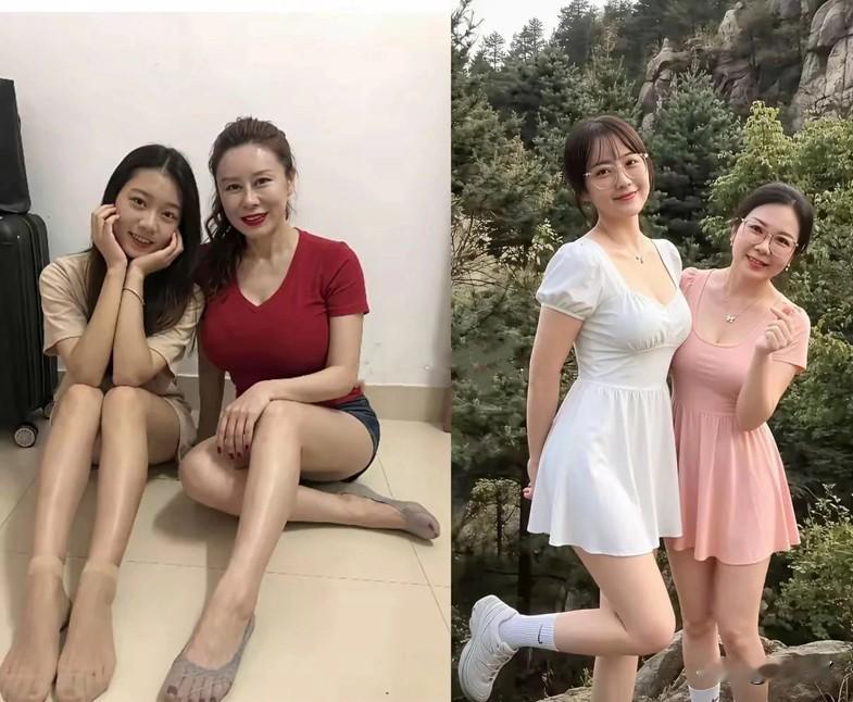 两对母女，哪对颜值更高