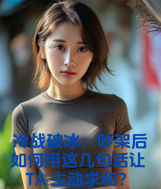冷战破冰：吵架后如何用这几句话让TA主动求和？