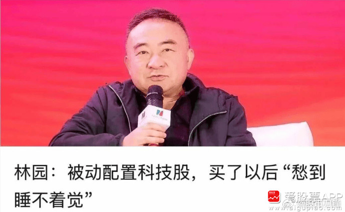 从不买科技股的大佬林园，开始下场买科技股了，但买了以后“愁到睡不着觉”！这个挺有