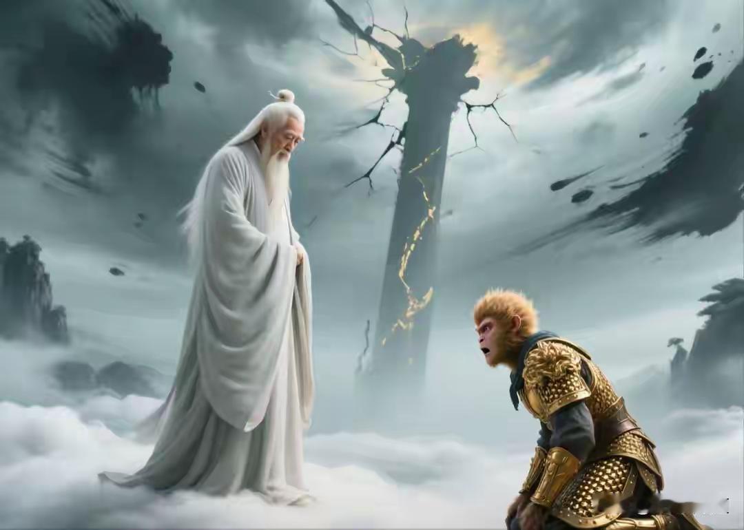 鸿钧闭关三个元会，竟对孙悟空说：大圣，当年你打碎的不是柱子量劫终末，三界崩