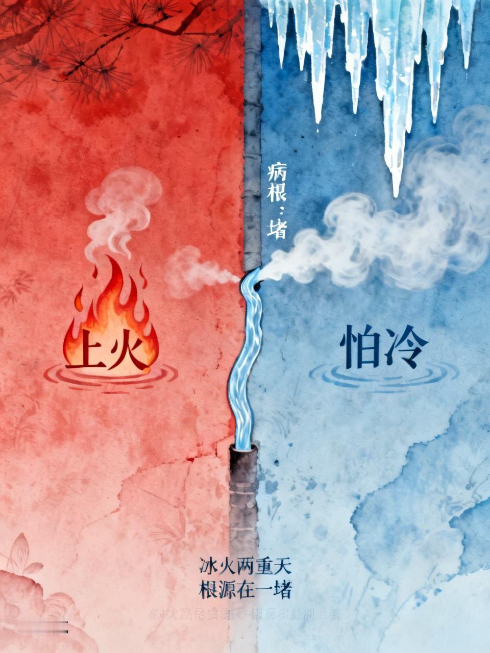 又上火，又怕冷？你不是“火”大，是“堵”了！脸上爆痘、手脚冰凉、一补就烧，病根都