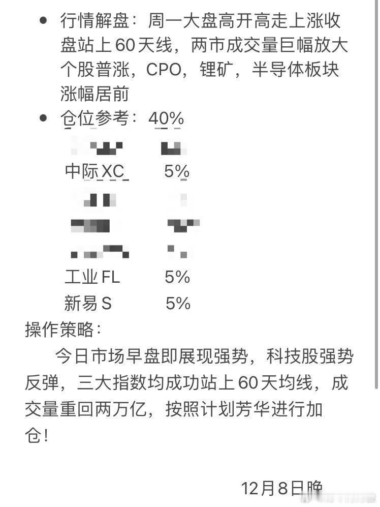 调整的时候所有人都说科技股不行，芳华坚定看好，不管是新易盛，中际旭创，还是工业富