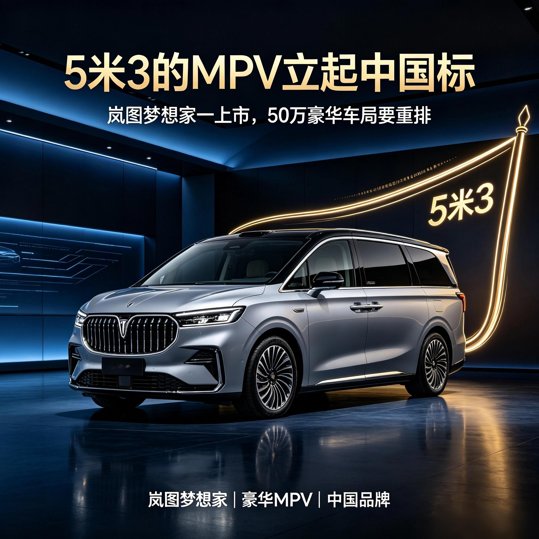5米3的MPV立起“中国标”：岚图梦想家9一上市，50万豪华车局要重排别再说中国豪华MPV只会堆冰箱
