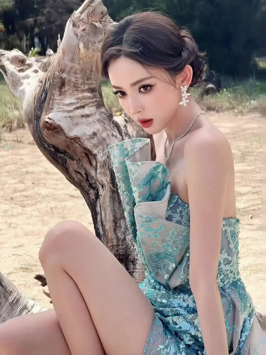 娜扎新造型🧜♀️乘势而来的人鱼公主~古力娜扎红毯