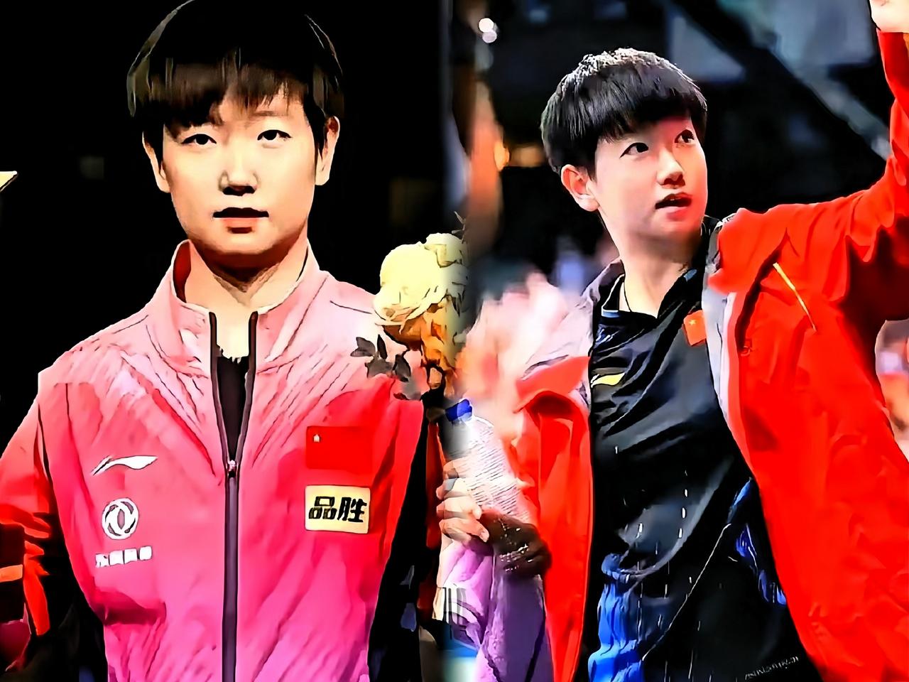 一百年了，世锦赛女单冠军出了上百个，但孙颖莎——独一份。单打，她站上最