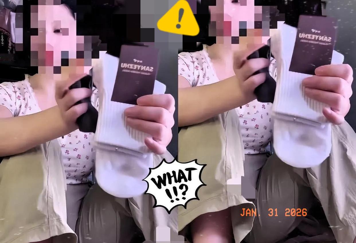 卖袜子女主播，靠“大腿战术”爆火，这擦边球打的比袜子还滑溜。最近，有个卖袜子的