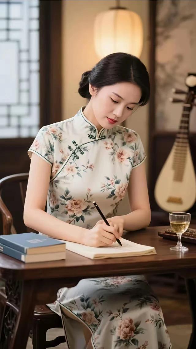 看到那副上联“一竹一兰一雅舍”，下联“半诗半词半卷书”，倒也尽显文雅韵味呀。