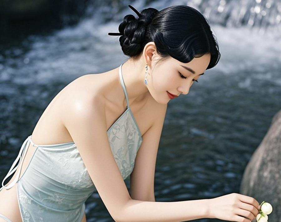 少妇风情藏于烟雾，S曲线令人怦然心动
