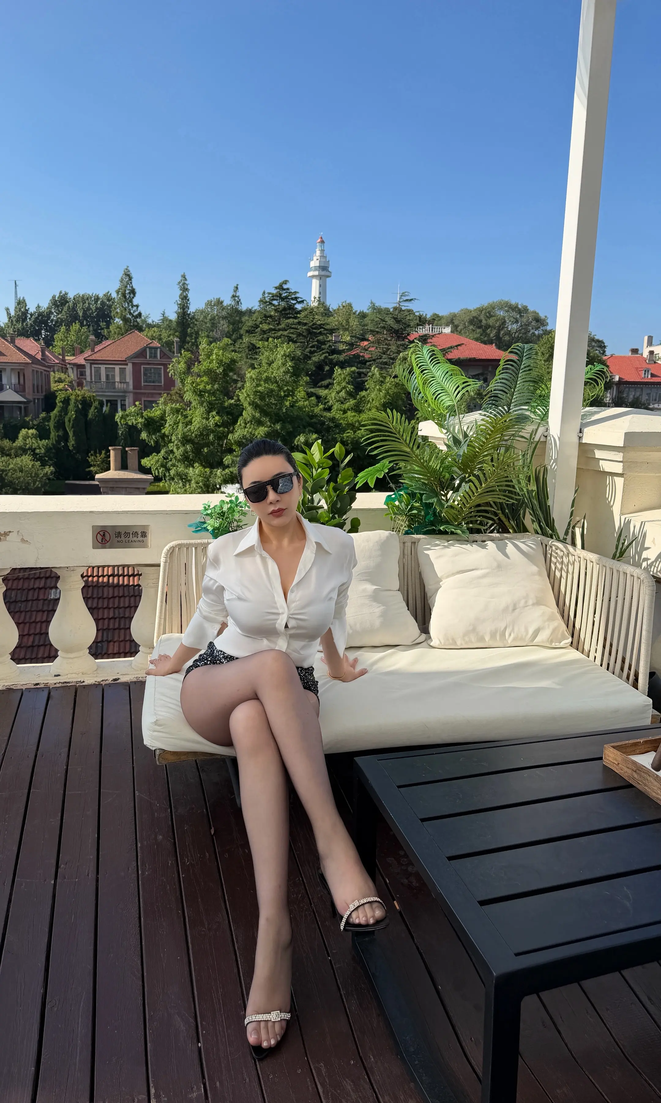 露台氛围感ootd 成熟知性御姐范 御姐风