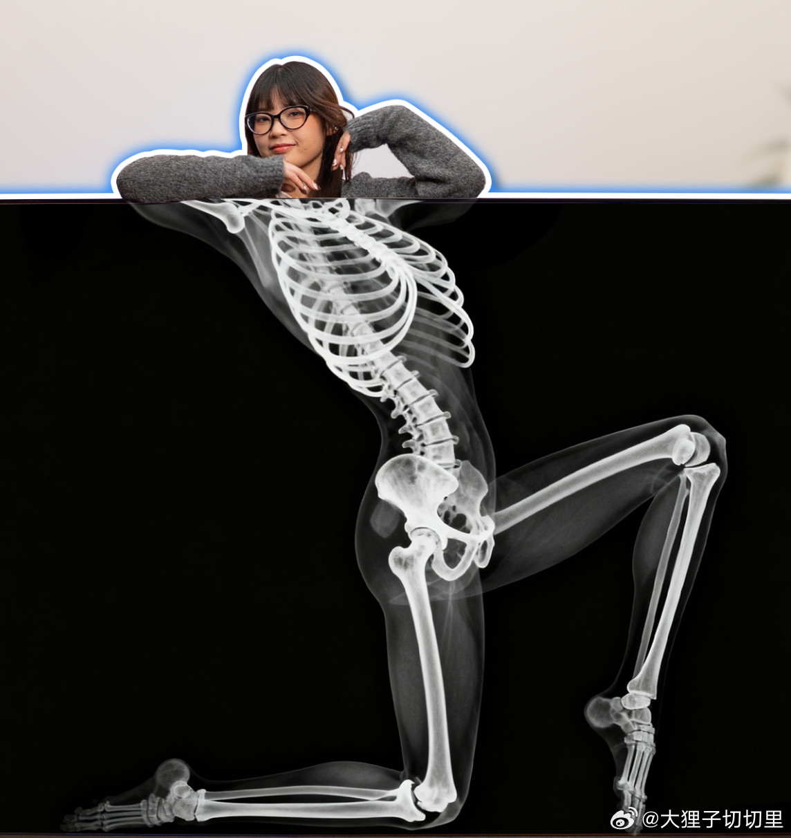 我被看穿了？这超绝身材比例太抽象了哈哈哈哈​​​