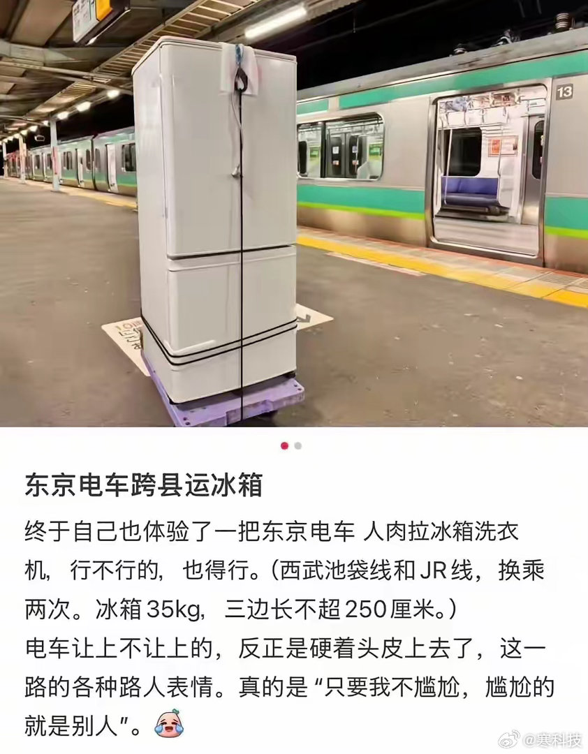 这就是传说中的的只要我不尴尬，尴尬的就是别人，一位在日本的网友发文自己买了一个冰