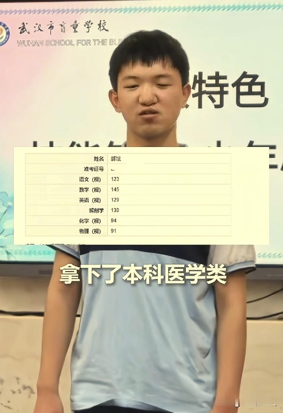 我命由我不由天，具象化了！6岁被亲伯母挖去双眼，扔在荒山，13年后高考721