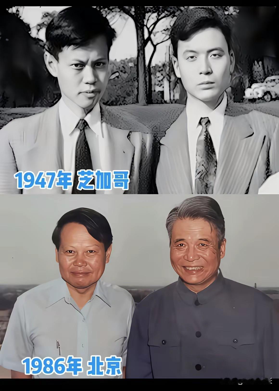 杨振宁和邓稼先这两位科学界的传奇人物，他们的故事令人感慨。年轻时，二人是西南联大