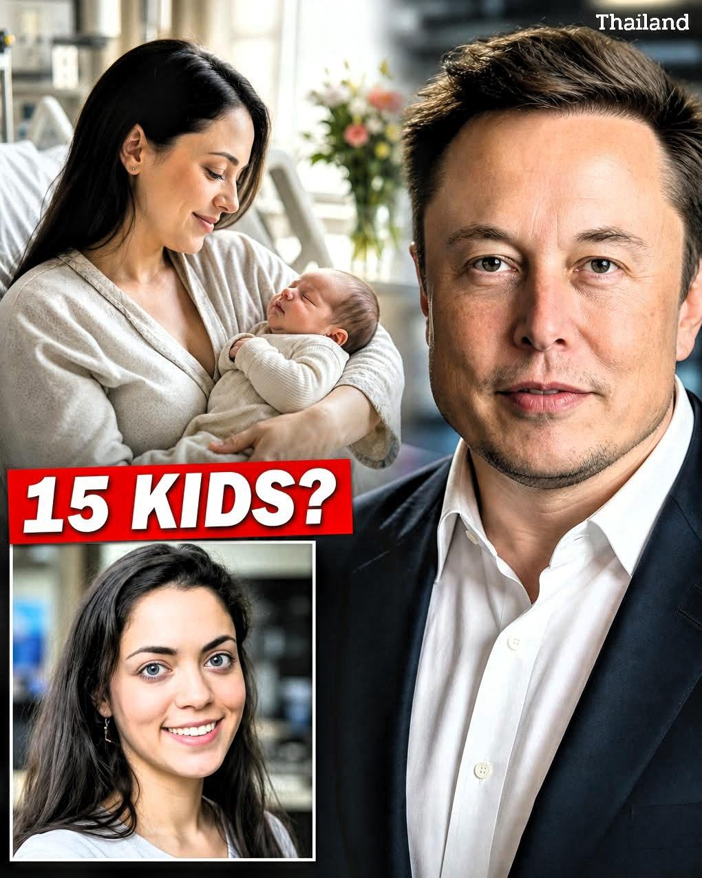 恭喜🎉🎈🌹：世界首富q帅哥伊隆.马斯克又迎来了第15个孩子，女孩👧。