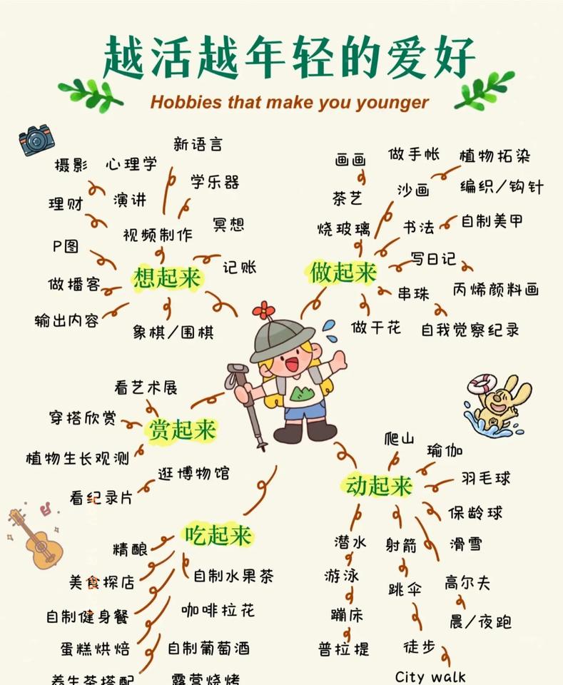 越活越年轻的爱好
