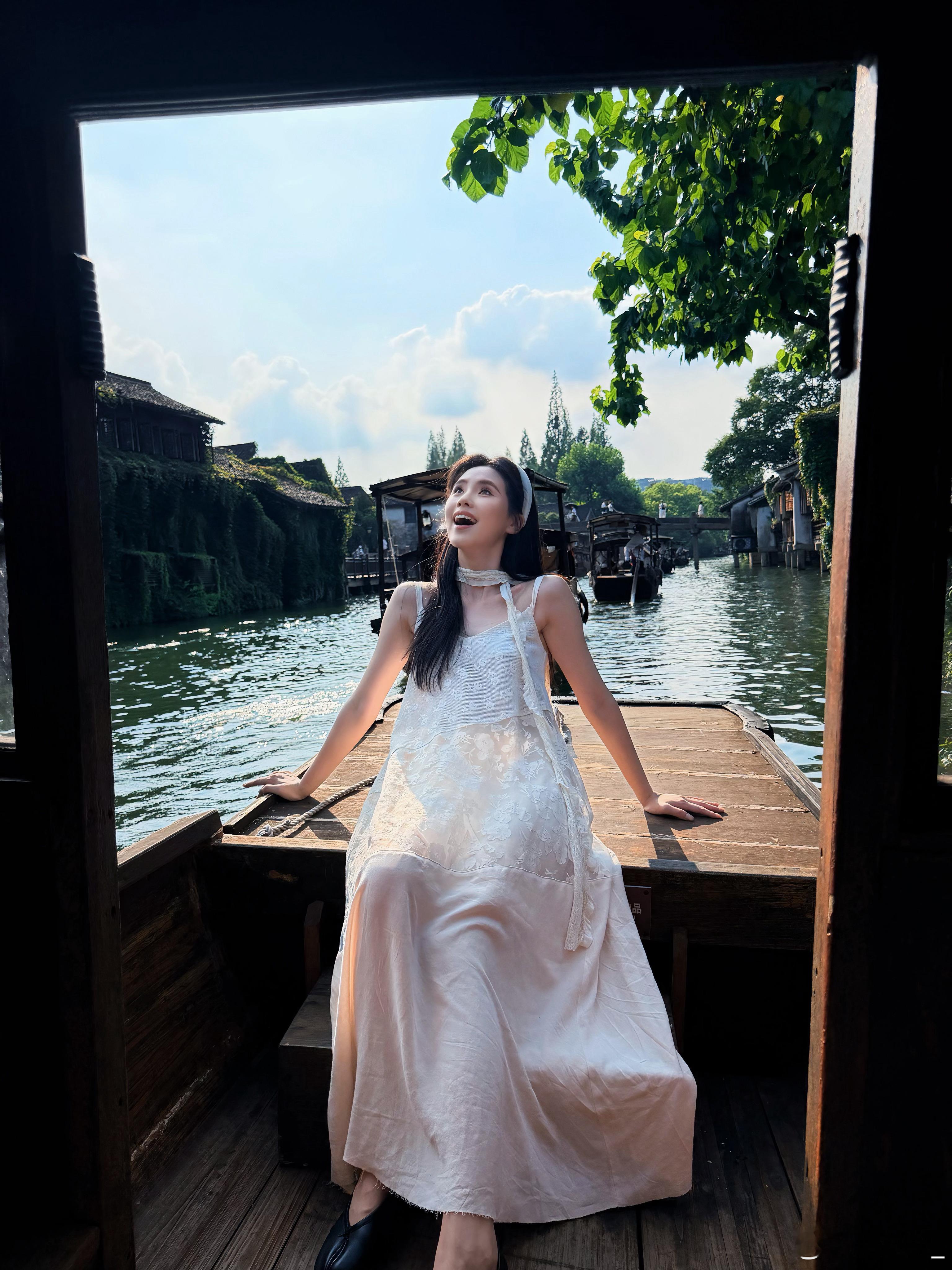 烟雨入江南山水如墨染🍃喜欢这里～下次还来桐乡·乌镇西栅成梦鑫