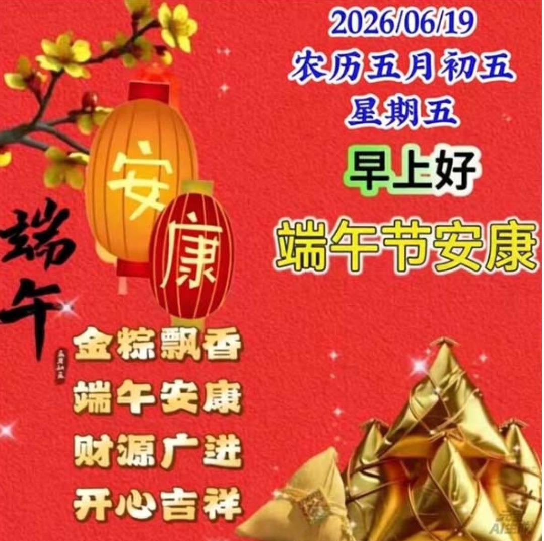 五月初五端午至，千家万户粽飘香；片片粽叶片片情，愿你天天好心情；事业有成