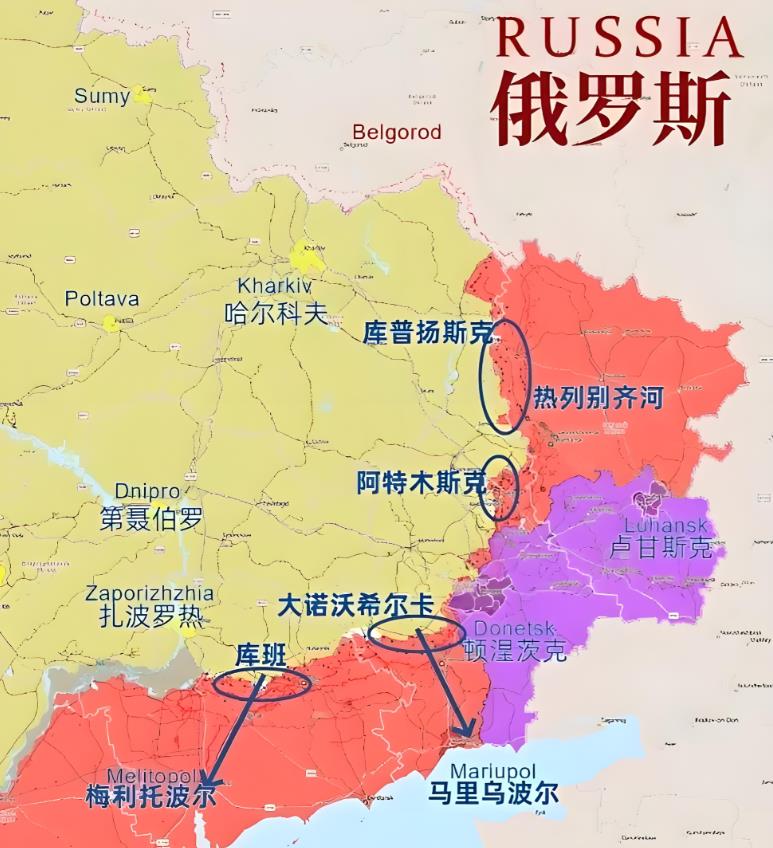 普京现在确实不想打了。克里米亚、顿巴斯、赫尔松、扎波罗热，这四个关键区域，俄罗