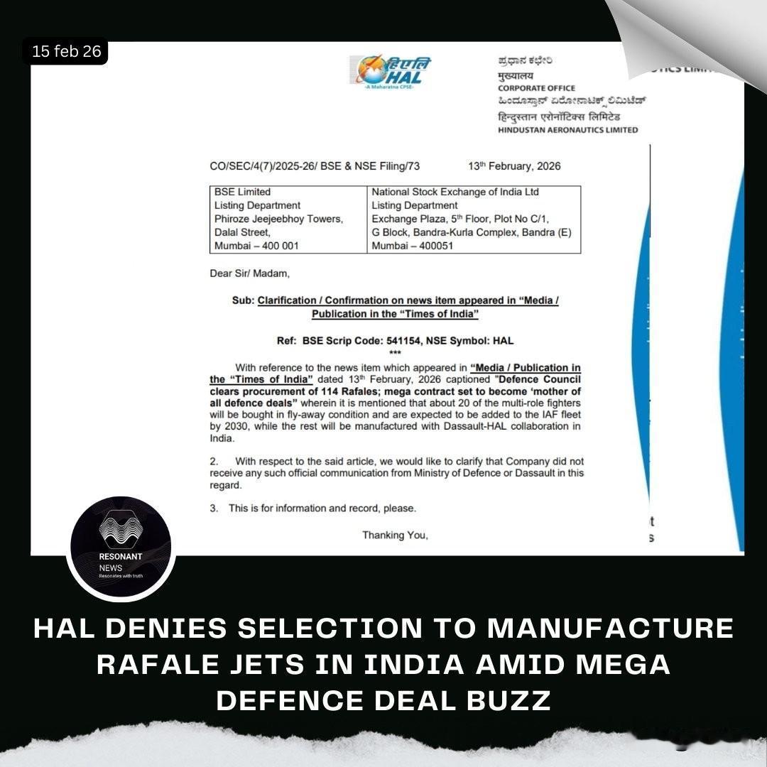 法国印度阵风战斗机巨额交易出现重大转折！▶️印度斯坦航空有限公司针对《印度