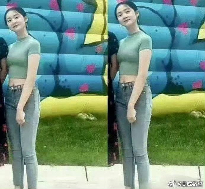 黄磊女儿黄多多有意进圈，脸是真的小，身材是真的好，应该会爆吧？！
