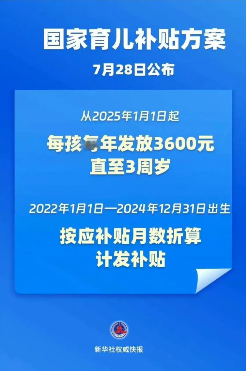 每年发3600元，即每月发300元。发至3周岁，共发10800元。以下品牌9