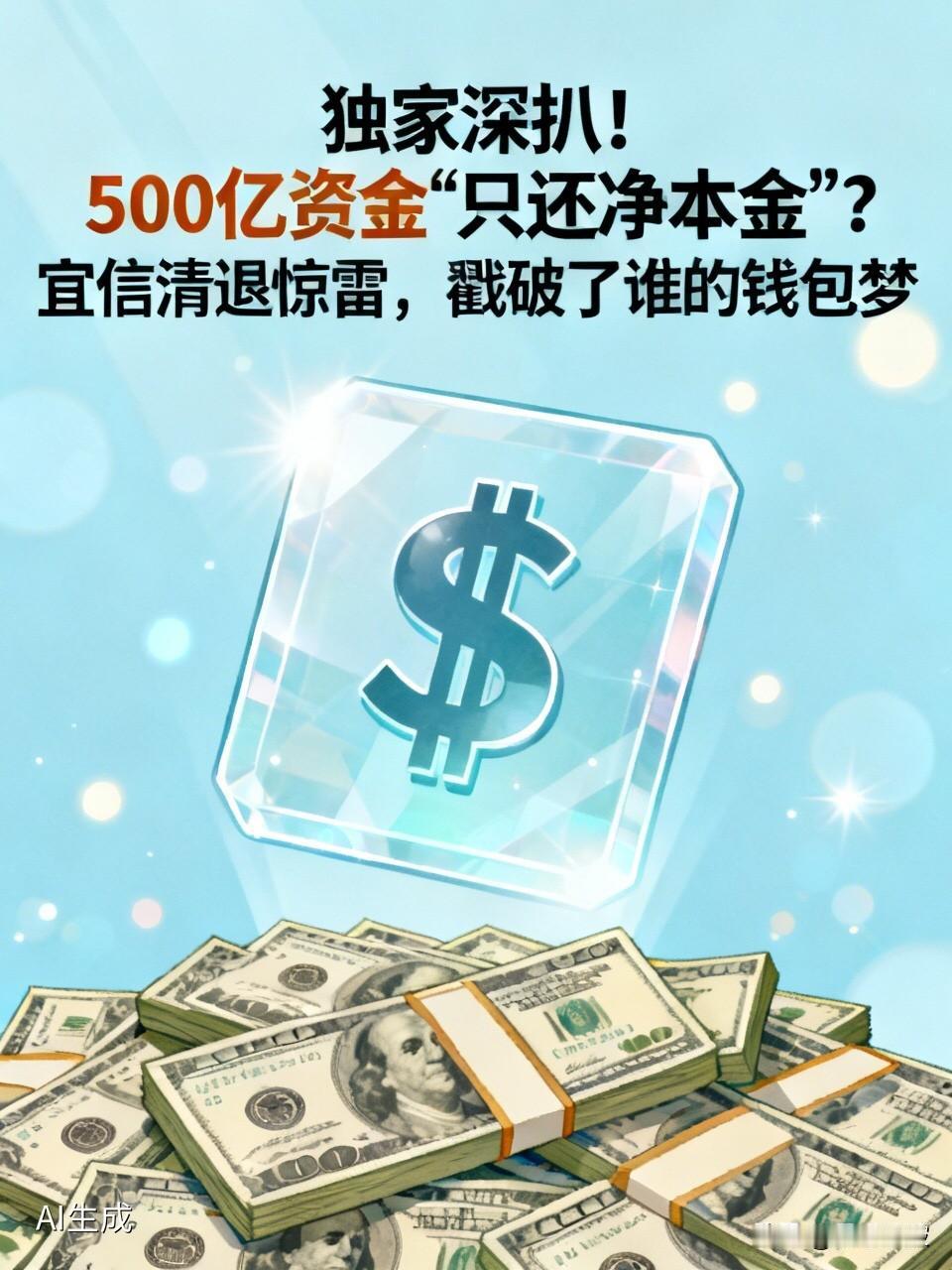 独家深扒！500亿资金“只还净本金”？宜信清退惊雷，戳破了谁的钱包梦如果