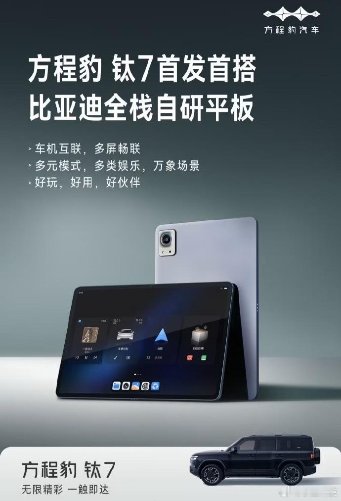 方程豹钛7定位如果够清晰，大卖也不是问题。另外这个平板能送几个呢？🤩​​​