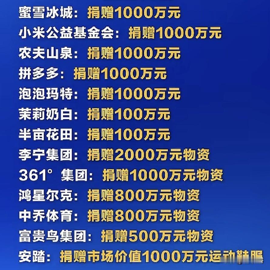  灾情无情人有情，多家国内企业纷纷驰援广西，排名不分先后！