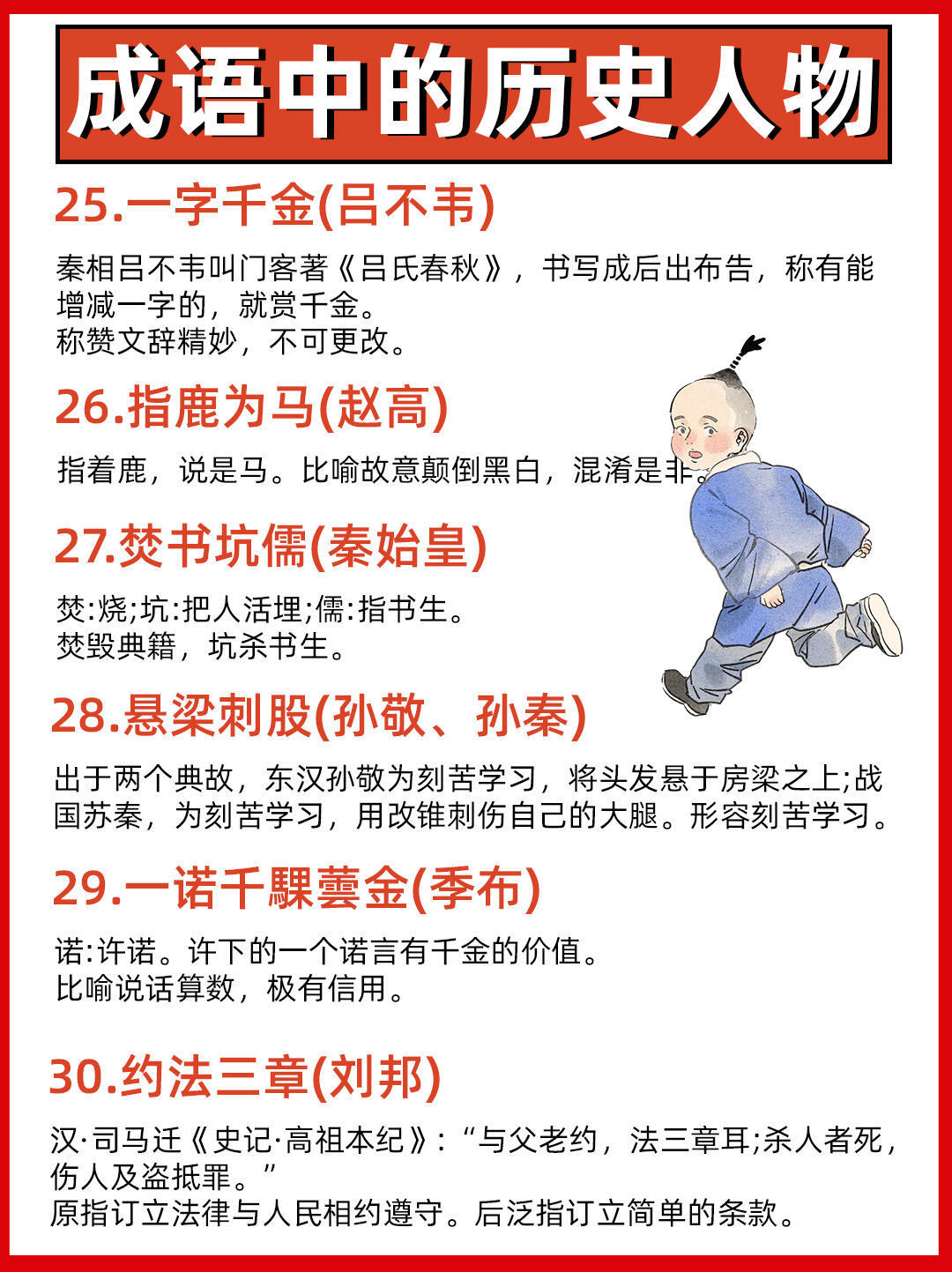 成语中的历史人物​​​