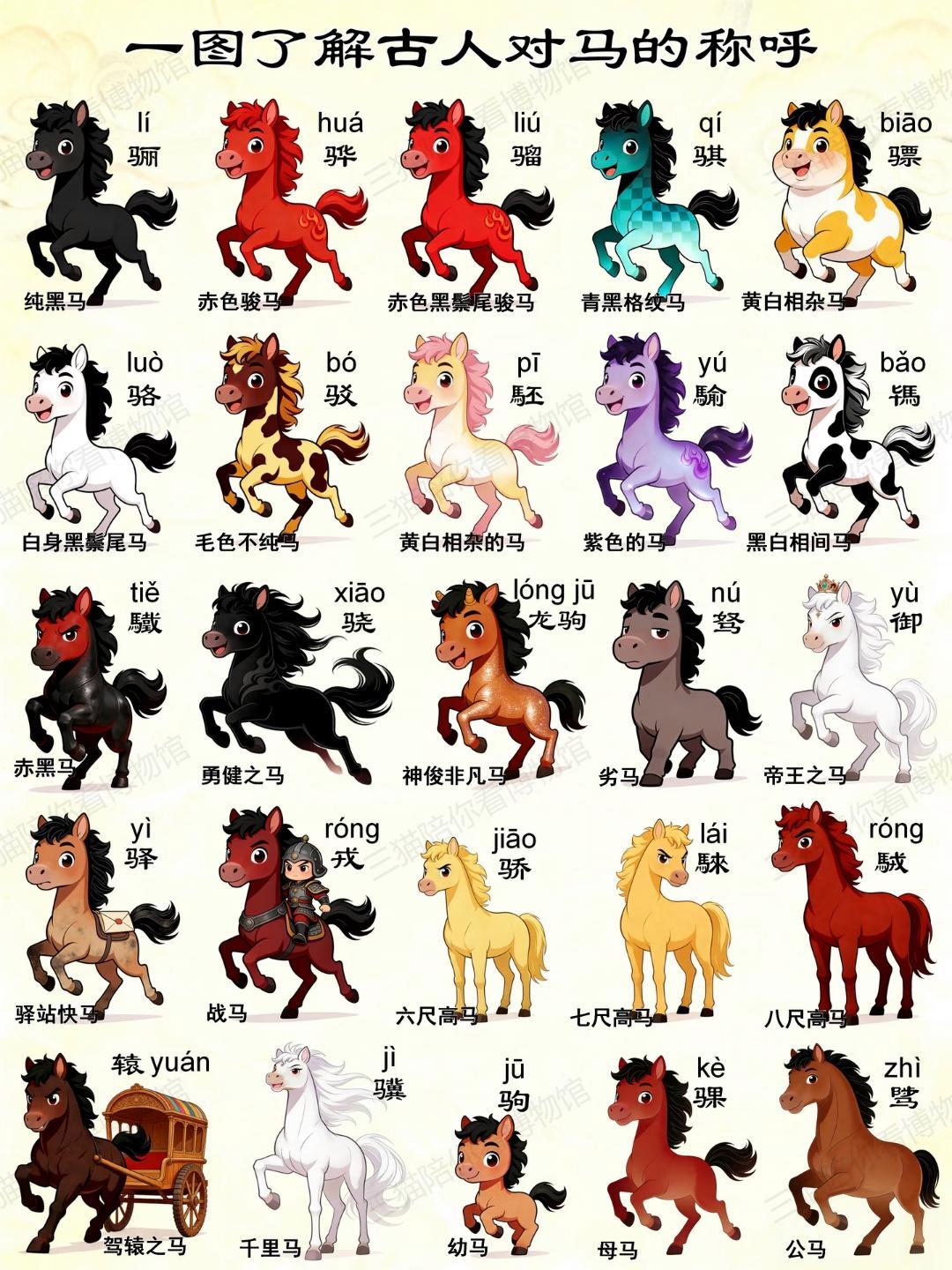 马的称呼竟然有这么多