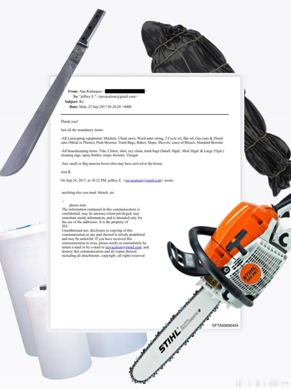 爱泼斯坦豪宅内景黑暗又诡异爱泼斯坦介绍了处理尸体、销毁证据所需的各类手段，例如