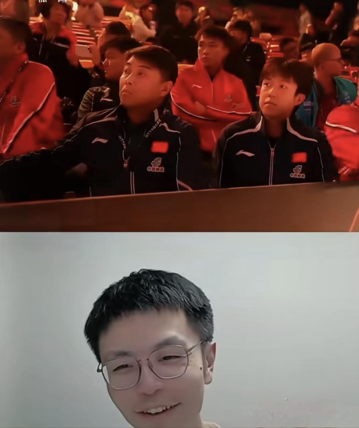 国乒是懂得怎么拿捏球迷的，怎么搞收视率的，把退赛的楚钦喊来坐在观众席观看温瑞博打