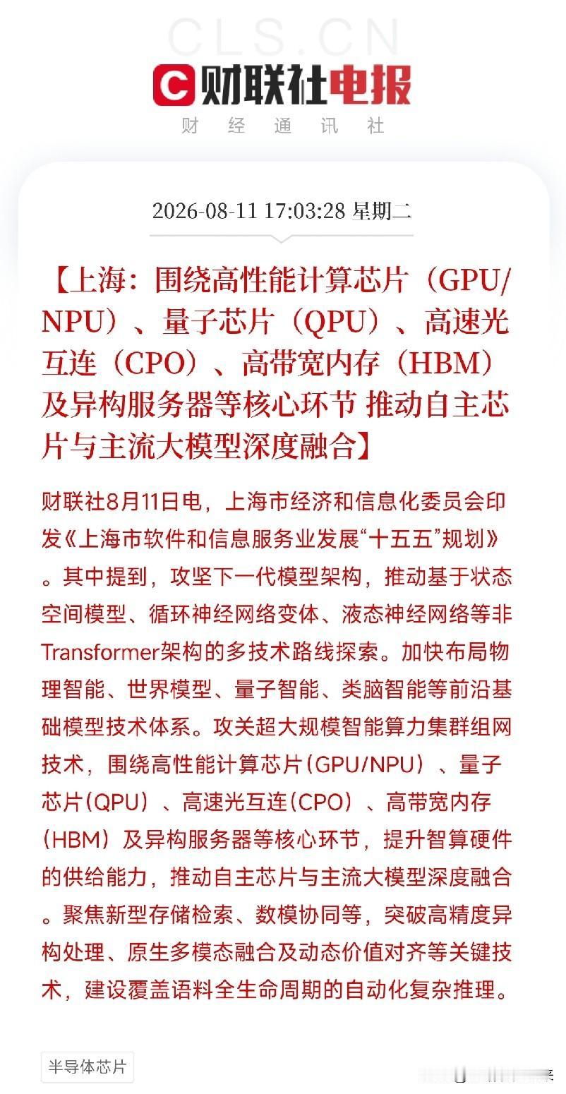 下午5点多，一份由上海市经信委印发的重磅规划，如同一张精确制导的发展地图，投向了
