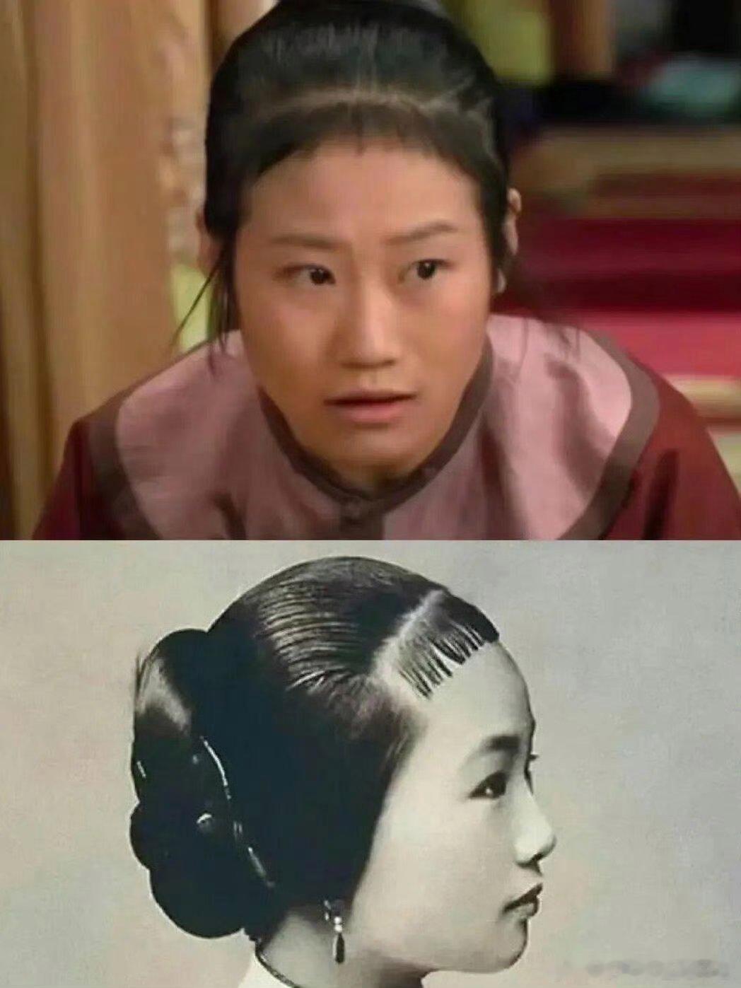 你以为夸张结果她们的发型都有历史原型。