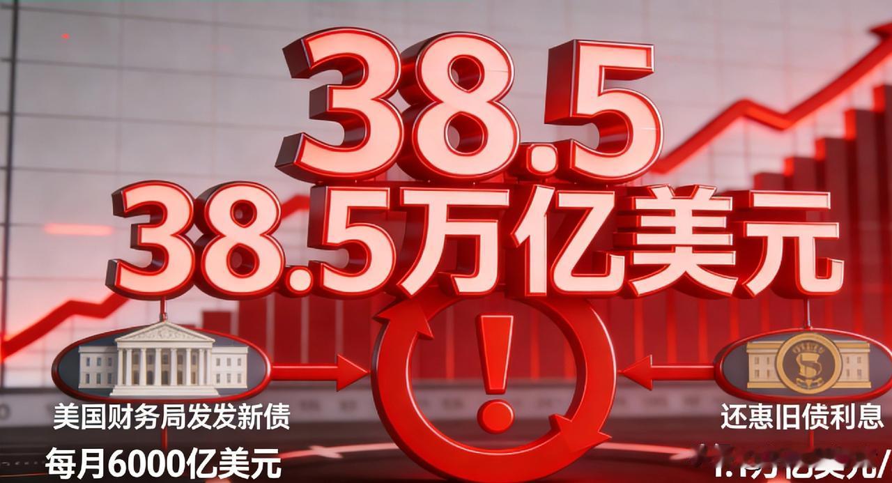 中国拒接美债！38.5万亿债务压垮美国，苏世民：中国才是未来美国国债规模已