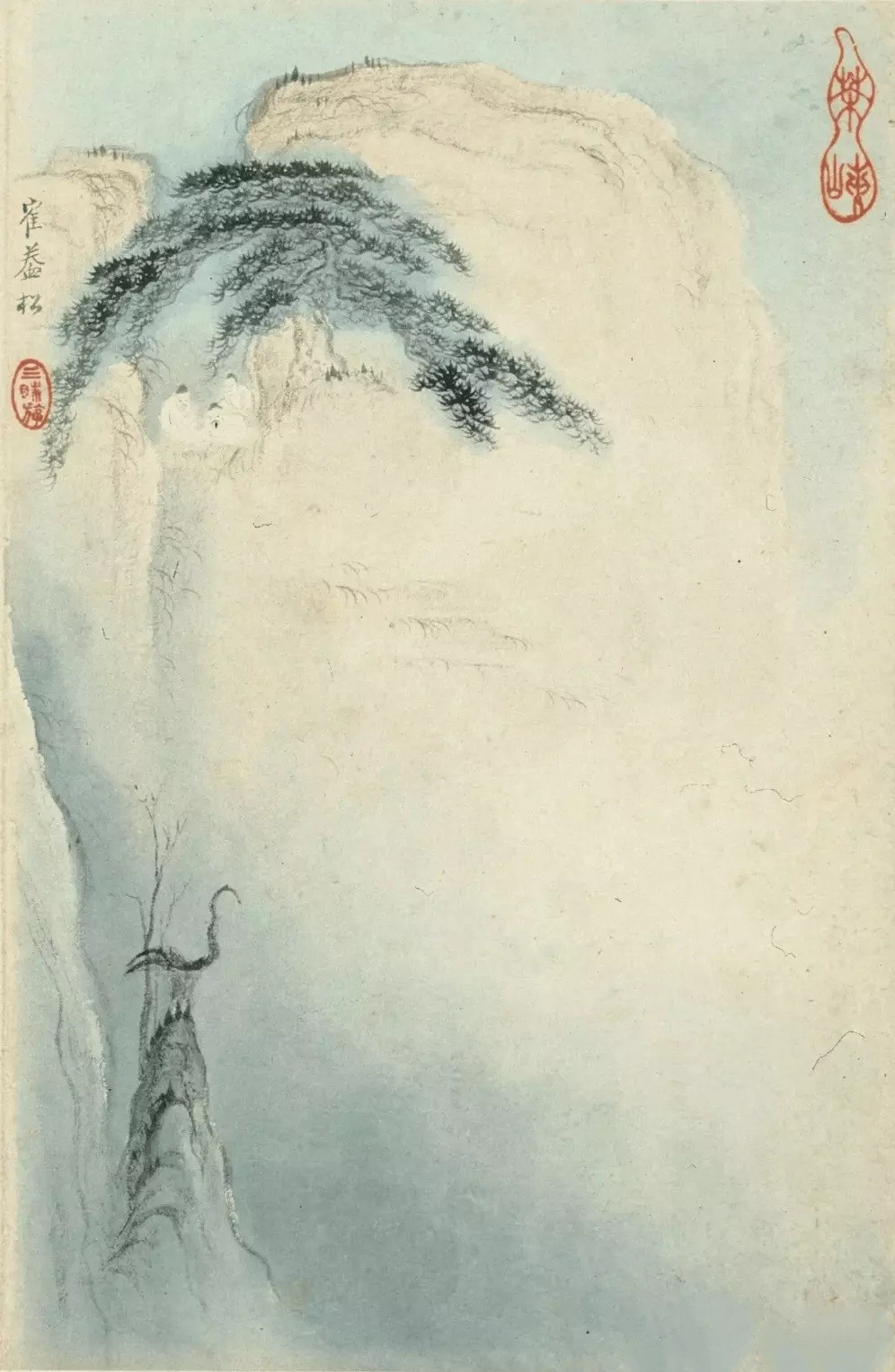 梅清，号瞿山，安徽宣城人，北宋诗人梅尧臣的后代。他14岁中秀才，31岁中举人，却