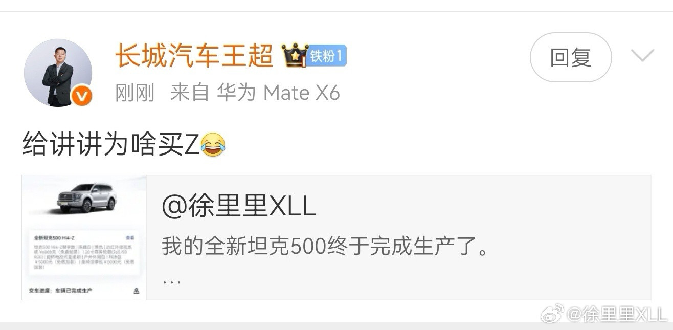 王总问了我一个问题，全新坦克500我为啥买Hi4-Z。因为通过这半年使用柴油坦克