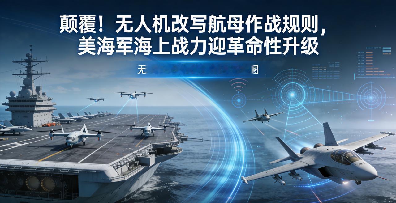 颠覆！无人机改写航母作战规则，美海军海上战力迎革命性升级美海军造舰计划延误