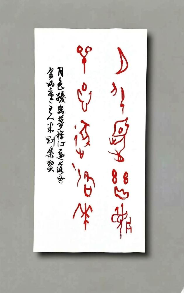 米刚甲骨文作品