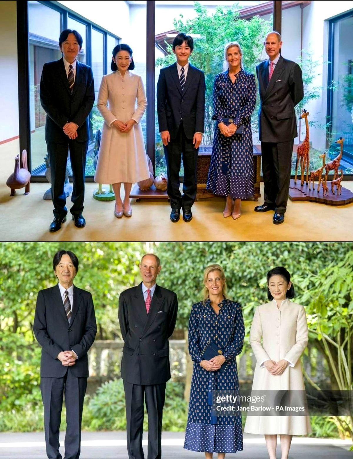 文仁亲王175，爱德华王子173，合影里谁高一目了然。不是欧洲人天生高，是日本