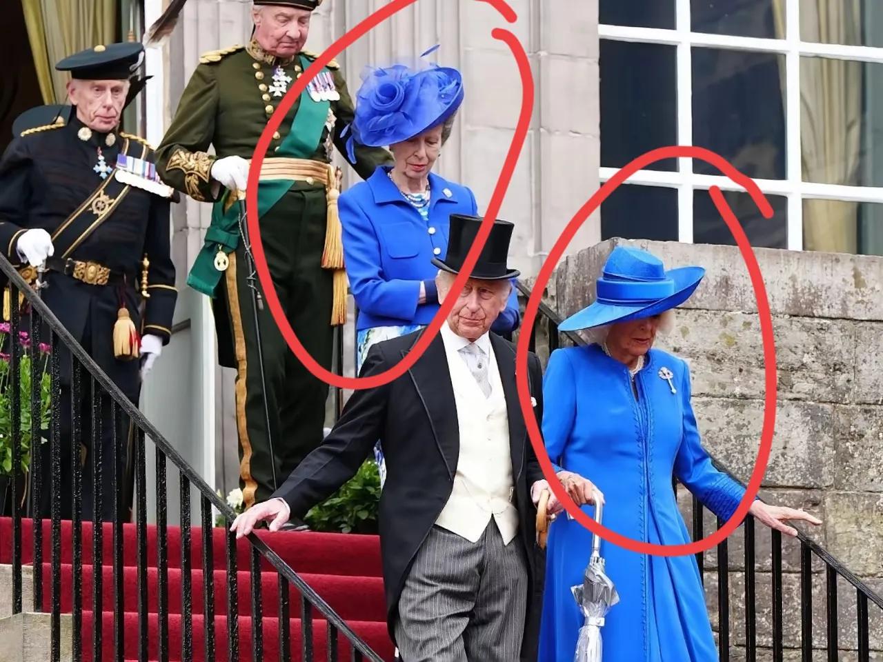 安妮公主，这次多少有点刻意了！完全是不给卡米拉面子谁能想到，一向在乎王室声誉的