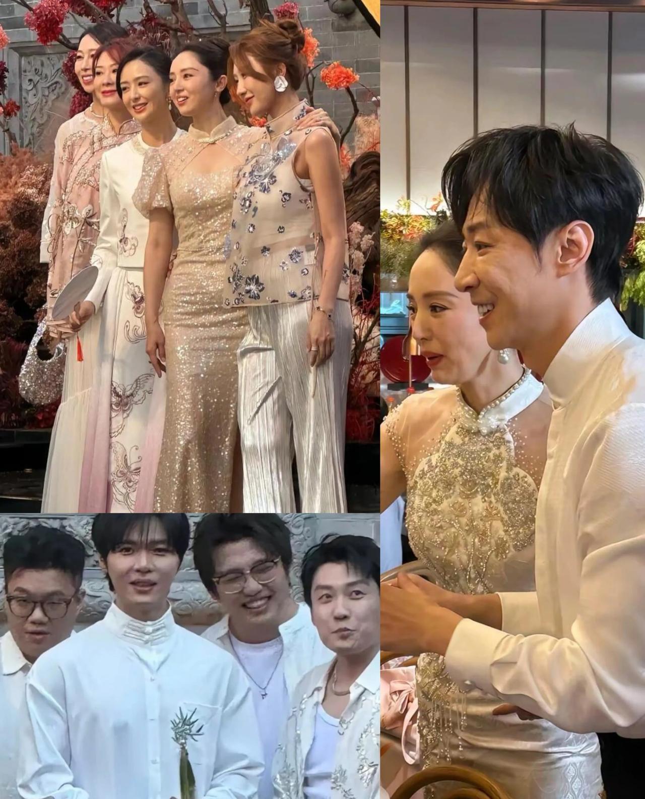 46岁的董璇与37岁的张维伊婚宴中，最热的话题这对姐弟恋，也不是伴娘伴郎团的圈层