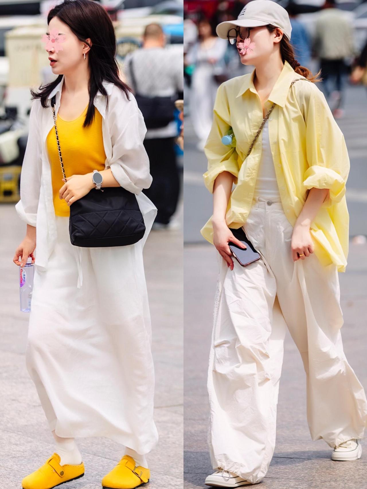又到了穿衬衫的季节，时髦精们是怎么打扮的？看这几组街拍就懂了！oversize衬