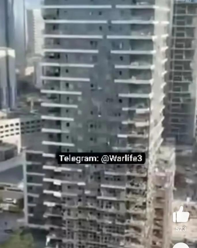 以色列做梦也没想到。自己的经济中心拉马特甘会遭到攻击，这可是经济命脉。这些大楼