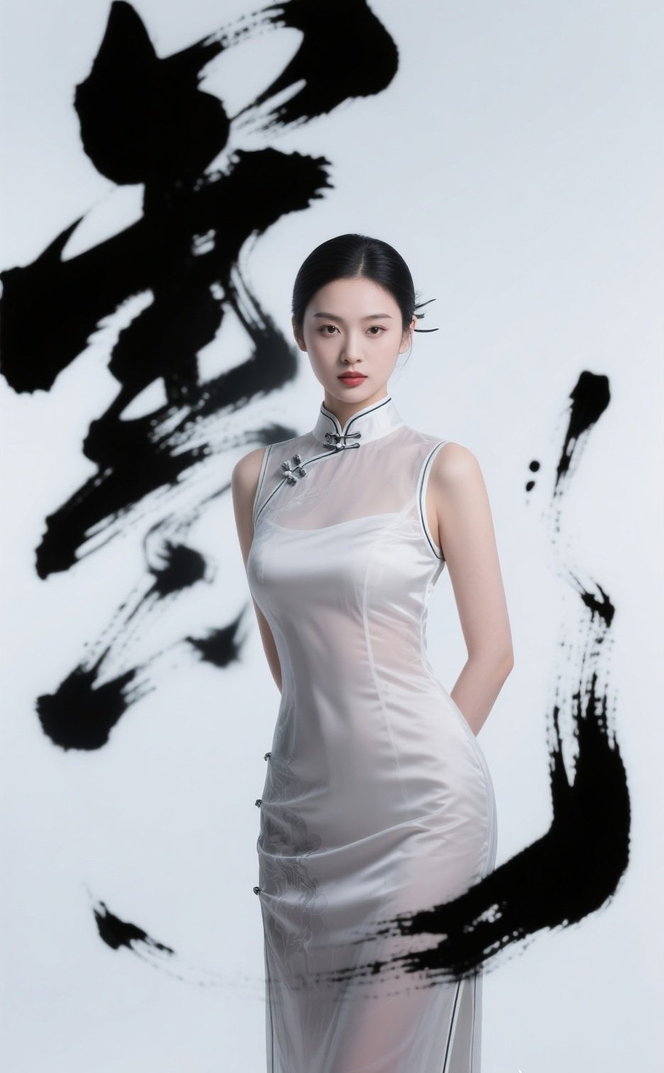 温婉旗袍女，一笑醉人心