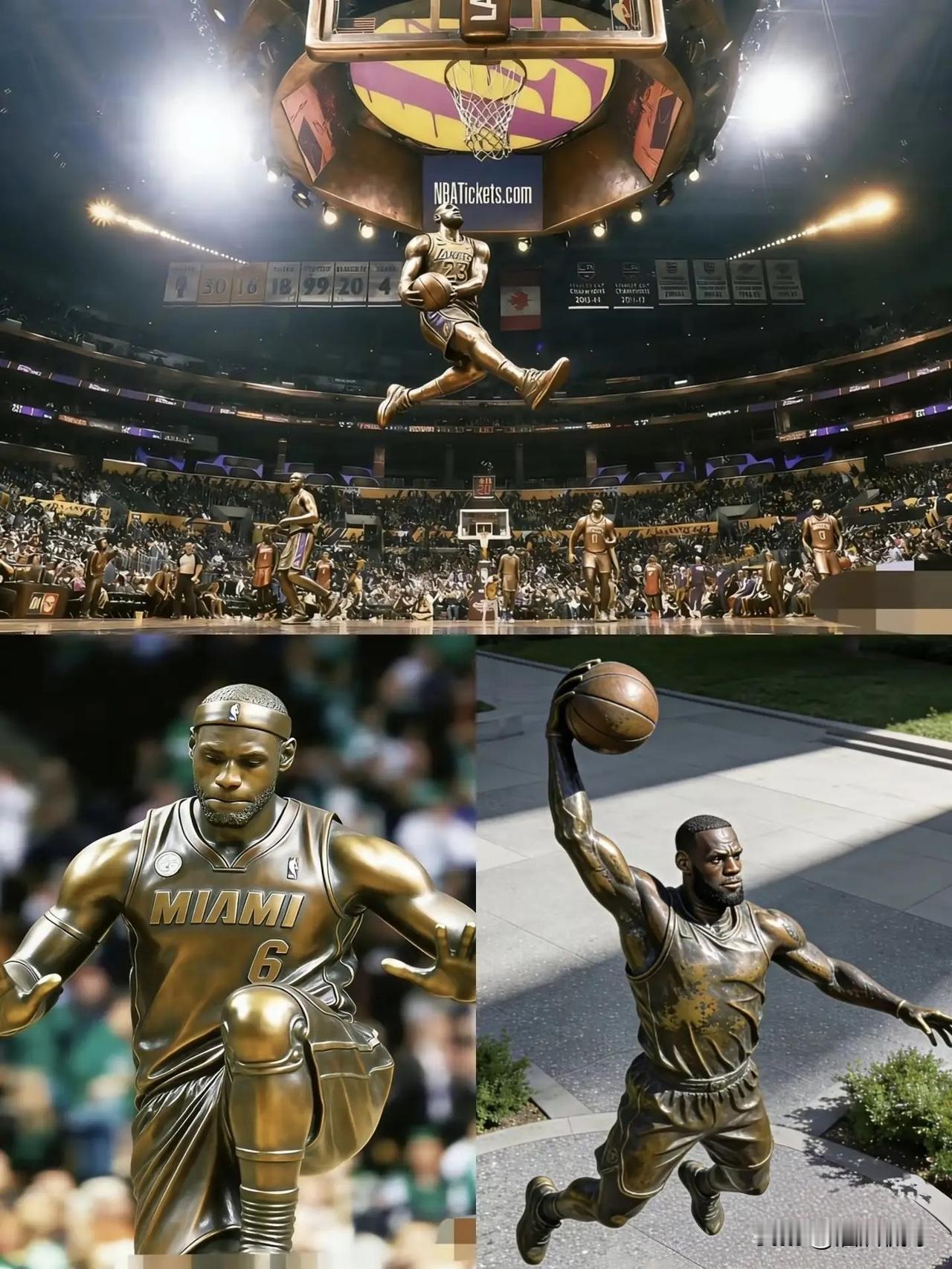 如果詹姆斯退役了，哪个雕像适合他?
