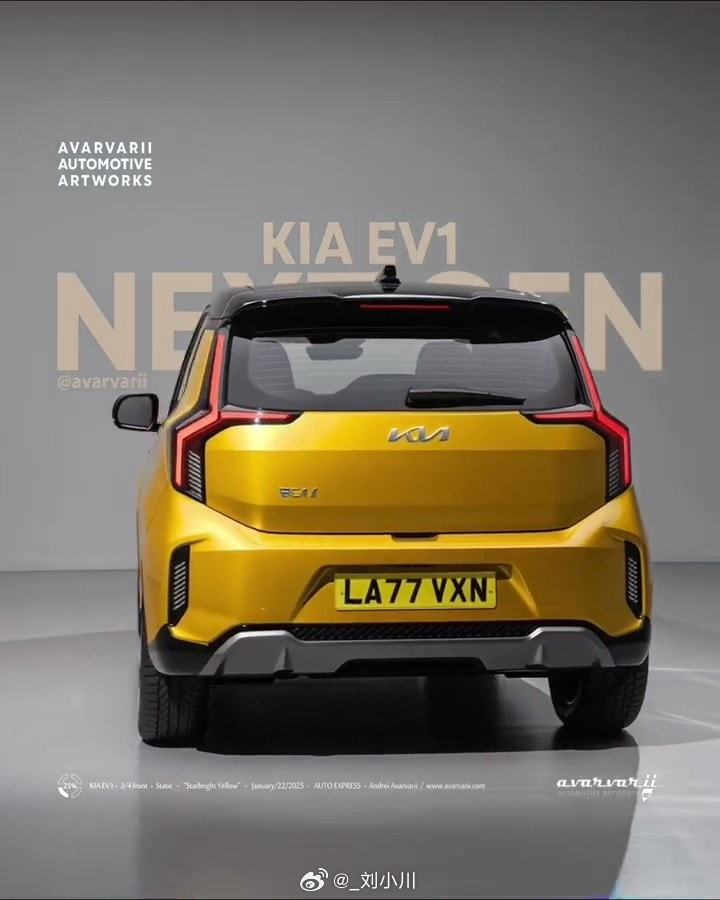 起亚入门纯电车型EV1渲染图【新车渲染】起亚入门纯电车型EV1渲染图，大家觉得