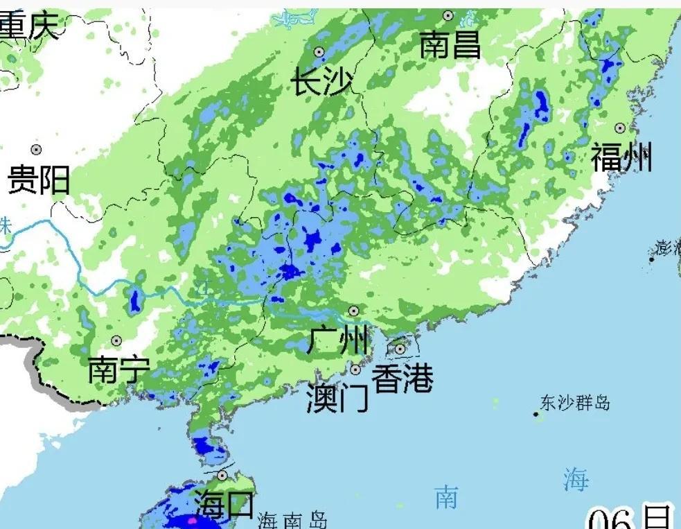 昨日今晨，在台风蝴蝶外围对流雨带的影响下，海南广东等地出现较强降雨，其中在海南中
